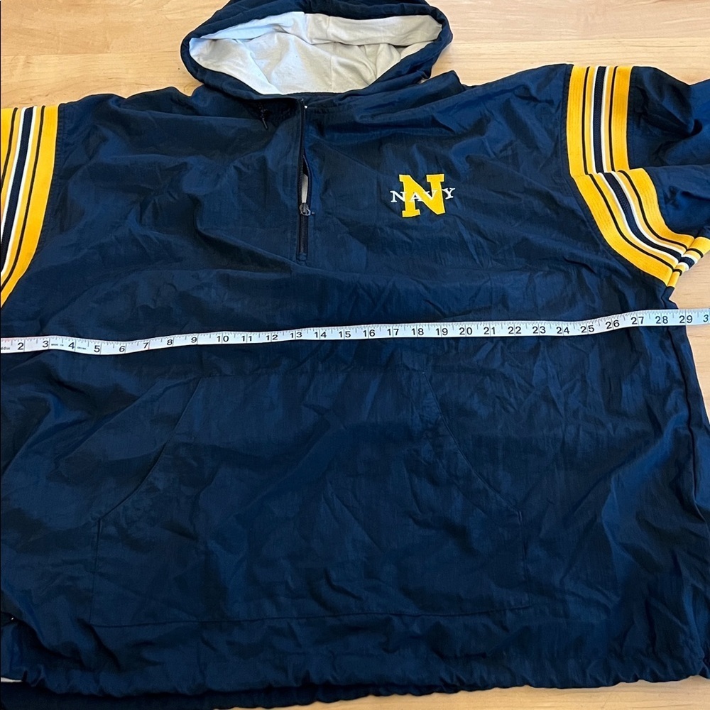 VTG Champion Dark Blue and Yellow US Navy Windbreaker - Picture 6 of 8